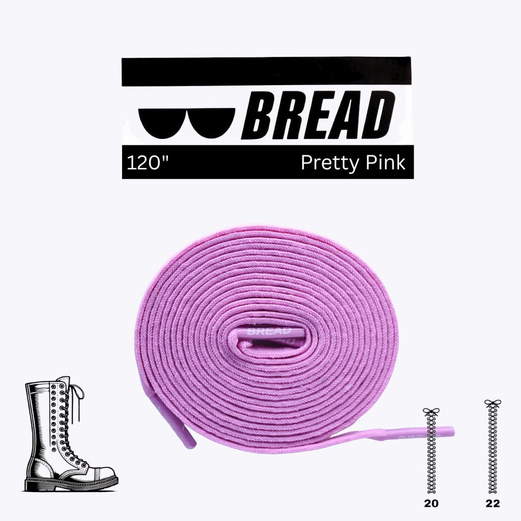 Pretty Pink Elastic Bread Laces