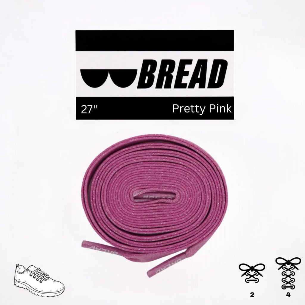 Pretty Pink Elastic Bread Laces