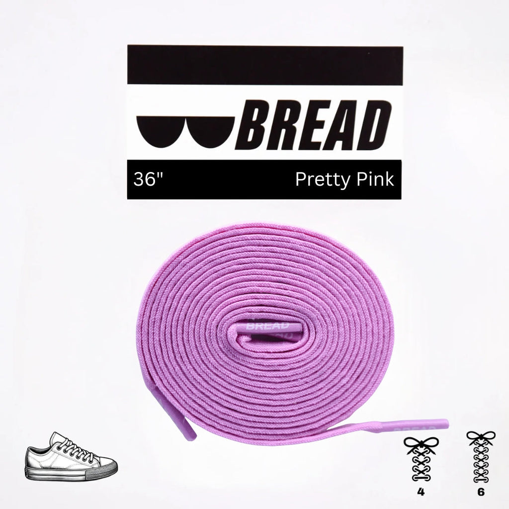 Pretty Pink Elastic Bread Laces