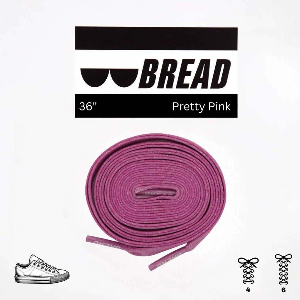 Pretty Pink Elastic Bread Laces