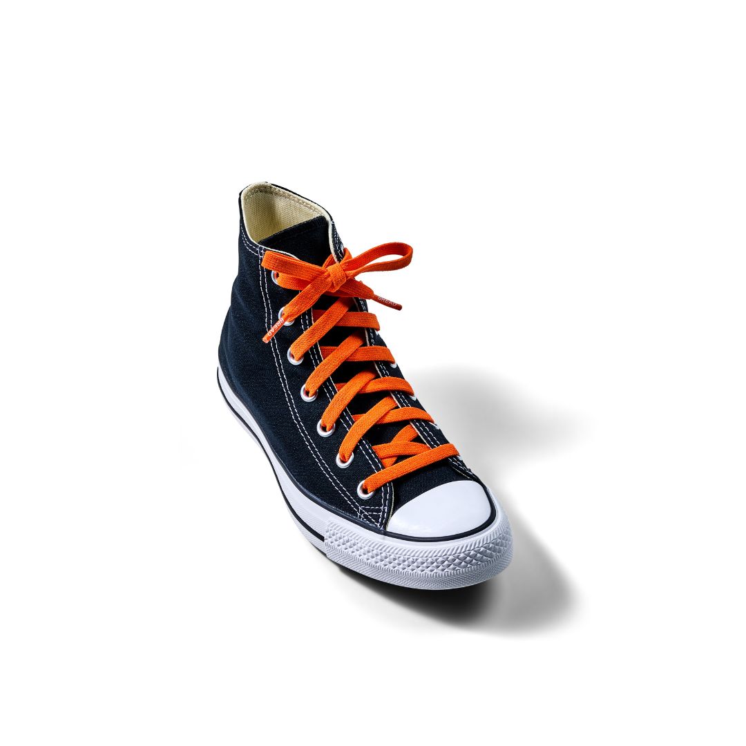 Coral Orange Elastic Bread Laces