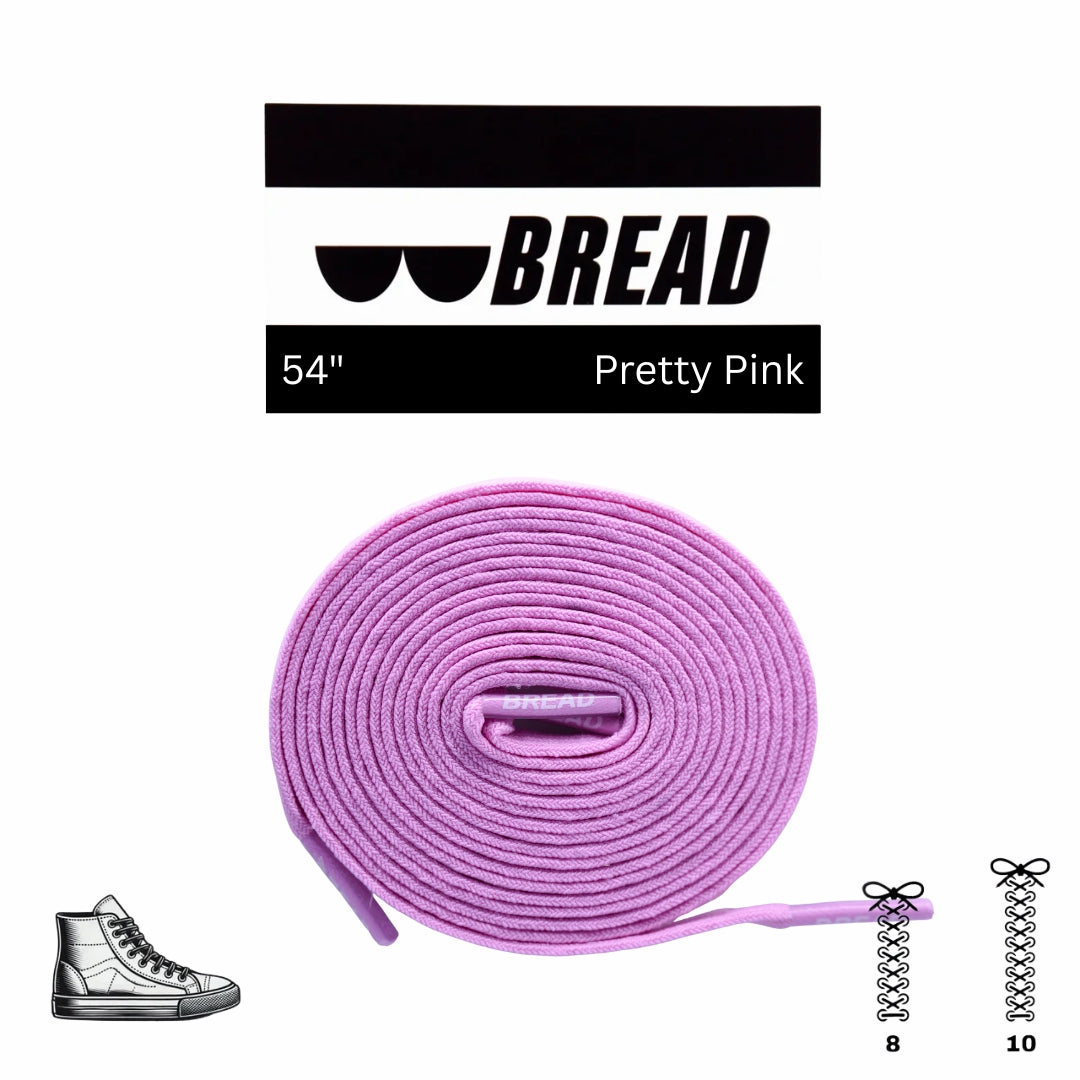 Pretty Pink Elastic Bread Laces