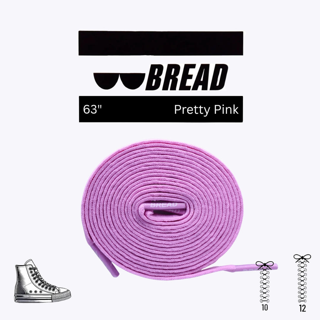 Pretty Pink Elastic Bread Laces