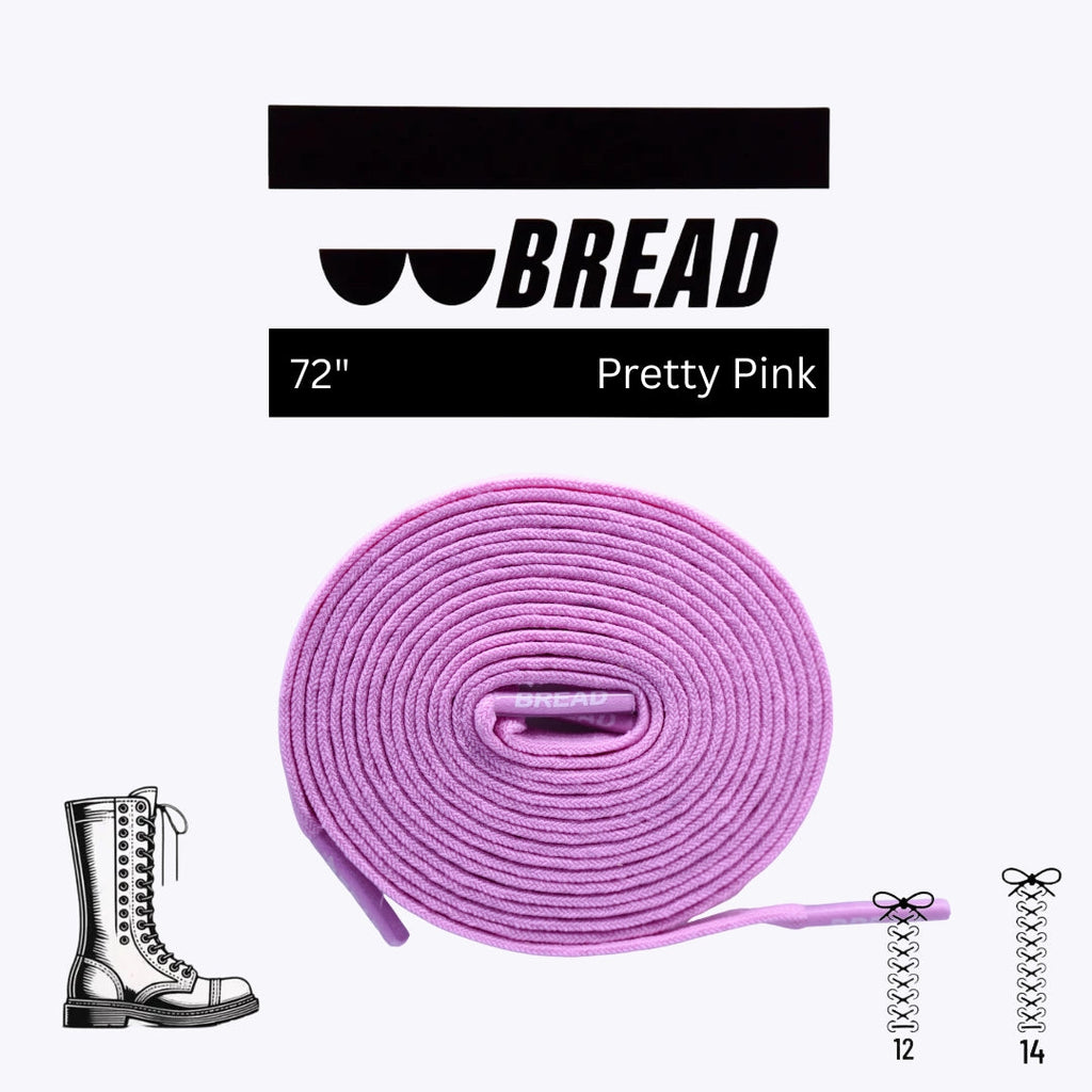 Pretty Pink Elastic Bread Laces