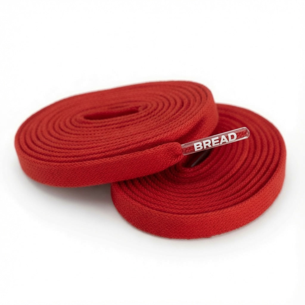 Bold Red Elastic Bread Laces