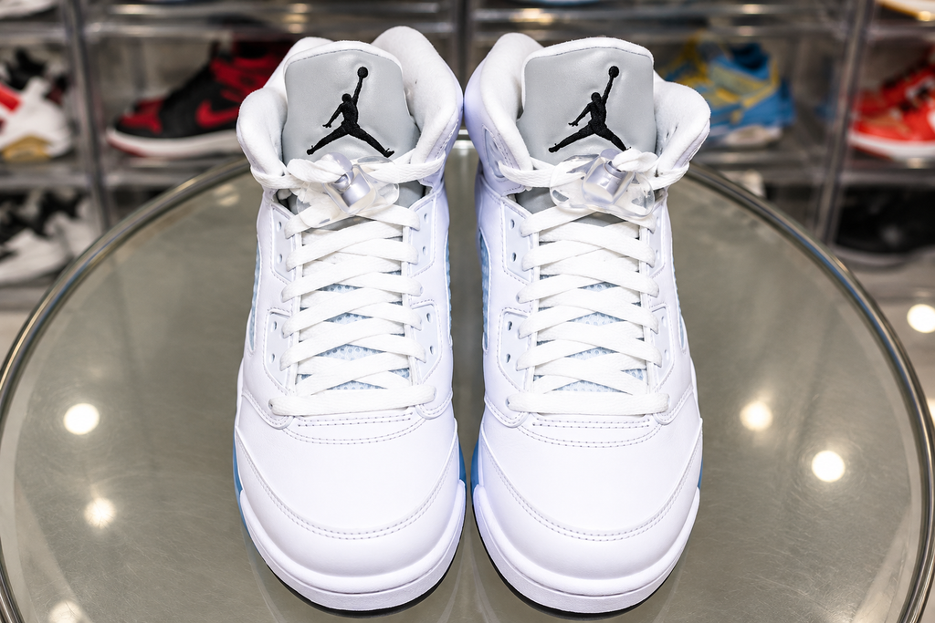 Air Jordan Mens 5 Retro “White Metallic”