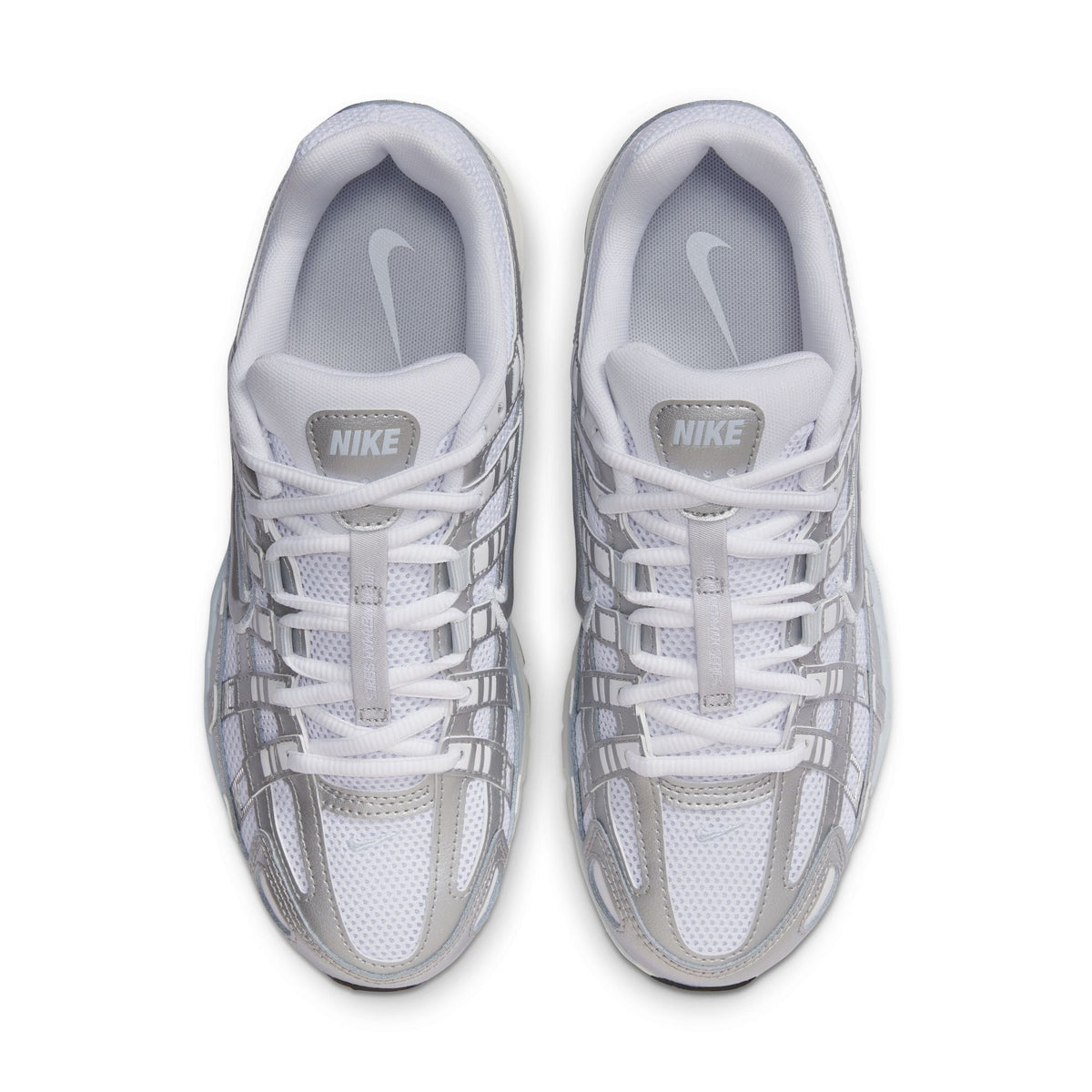 Nike Womens P-6000 - White/Metallic Silver