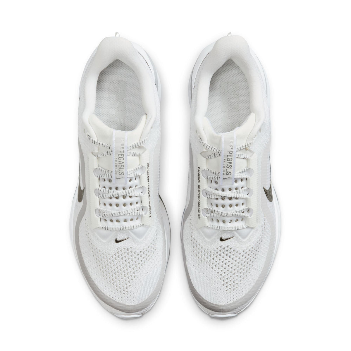 Nike Mens Pegasus Premium - White/Metallic Silver
