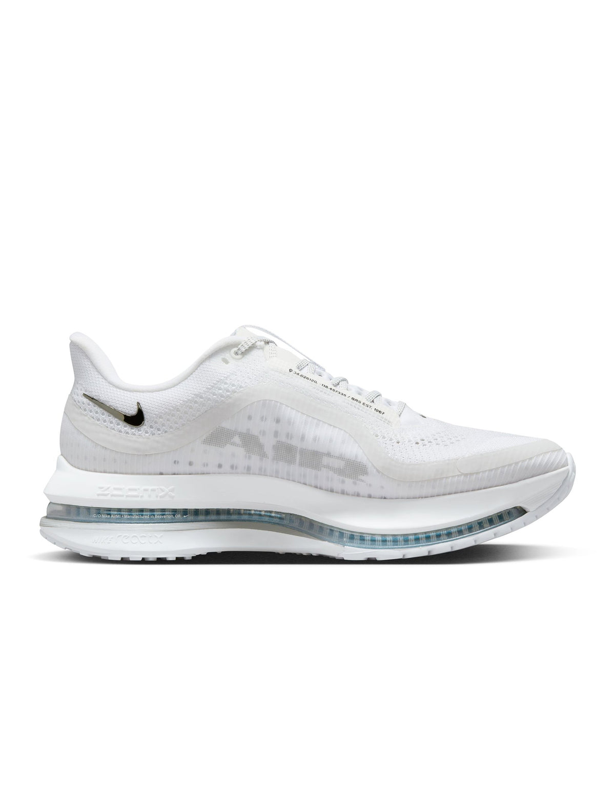 Nike Mens Pegasus Premium - White/Metallic Silver