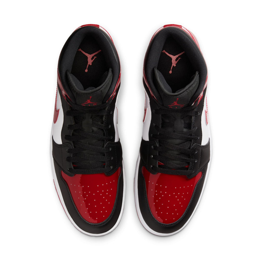 Air Jordan Mens 1 Mid SE - Black/Varsity Red
