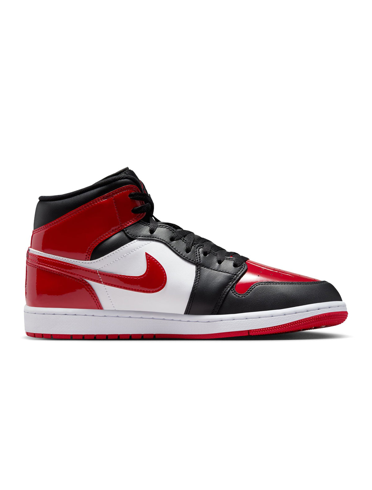 Air Jordan Mens 1 Mid SE - Black/Varsity Red