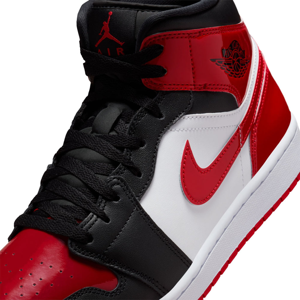 Air Jordan Mens 1 Mid SE - Black/Varsity Red