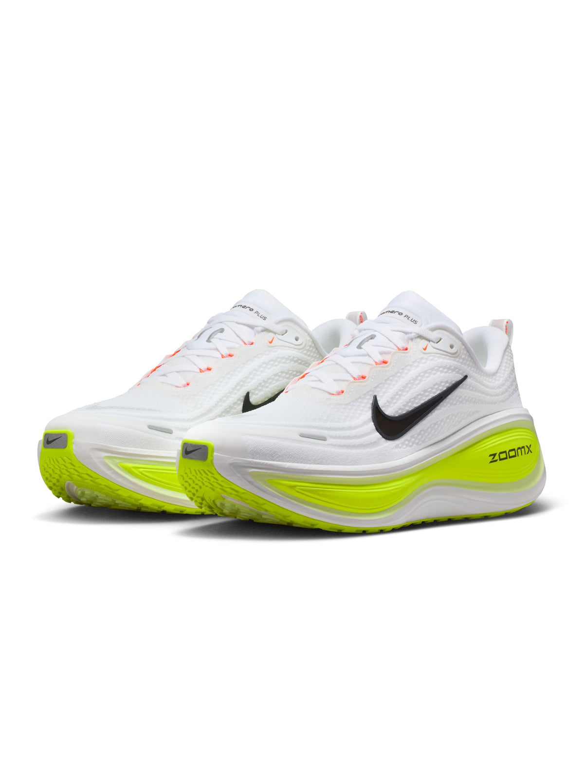 Nike Mens Vomero Plus - White/Barely Volt