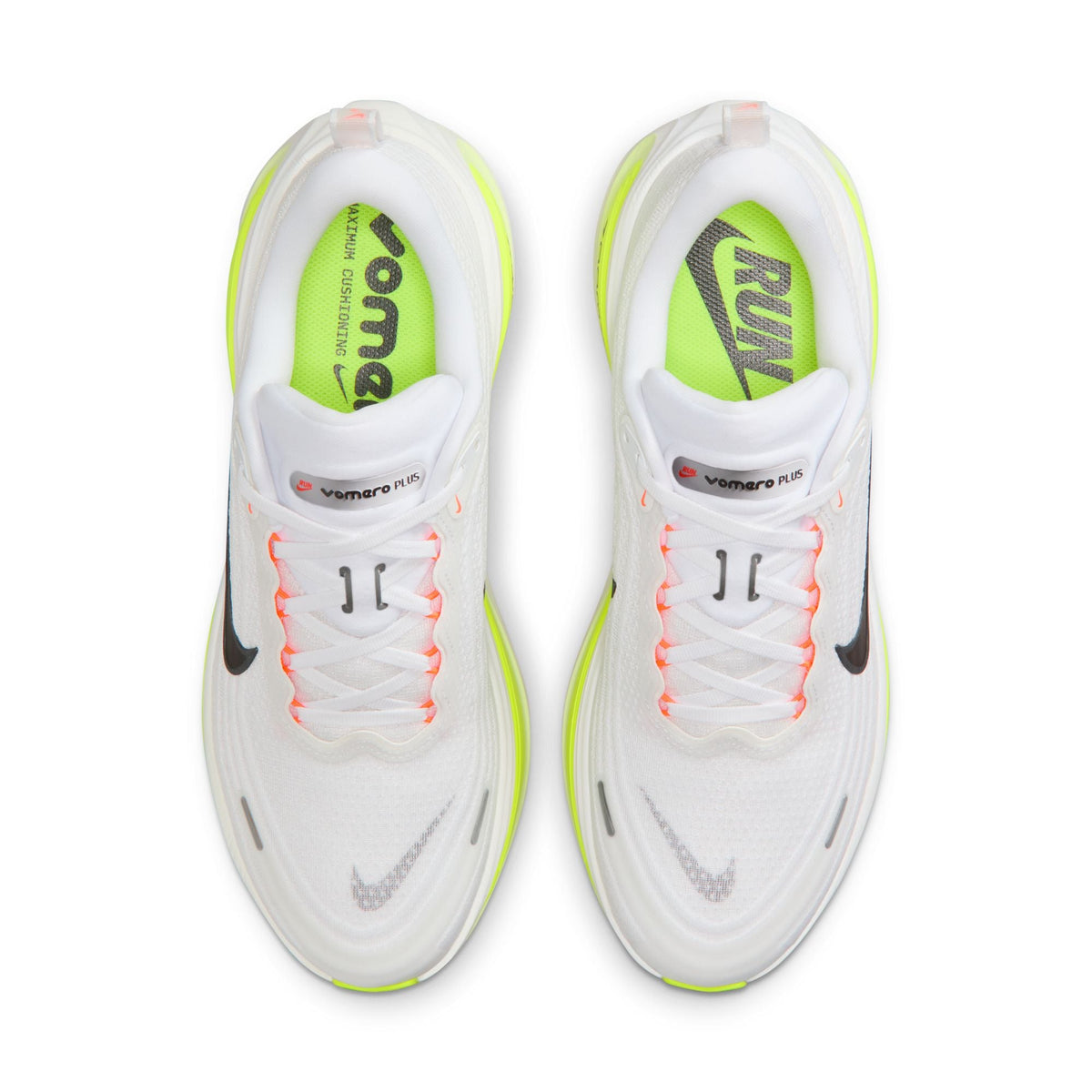 Nike Mens Vomero Plus - White/Barely Volt