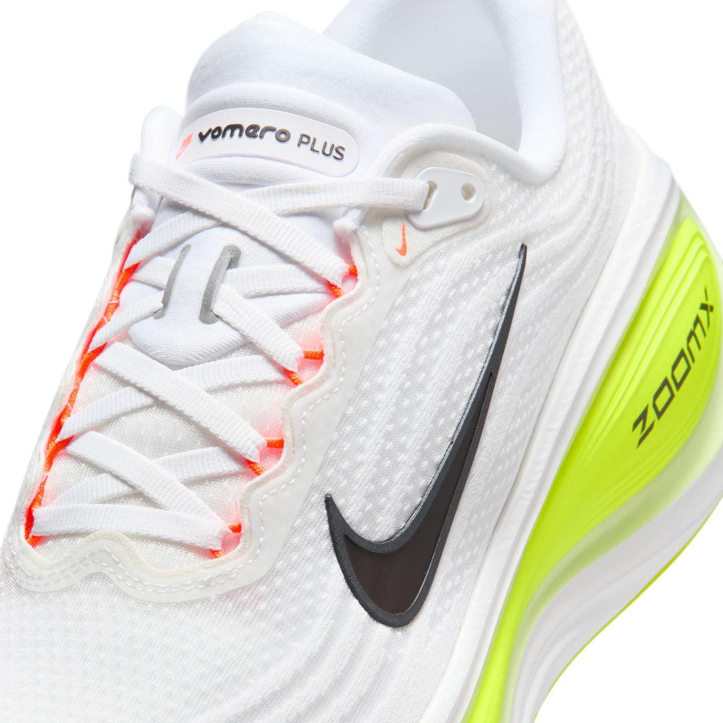 Nike Mens Vomero Plus - White/Barely Volt