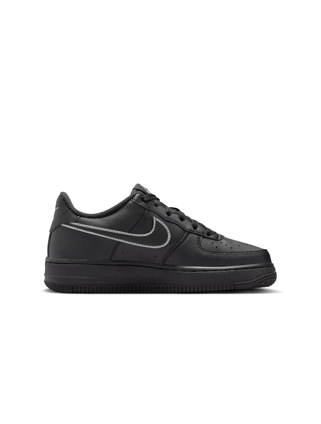 Nike Big Kids Air Force 1 - Black/Light Smoke Grey