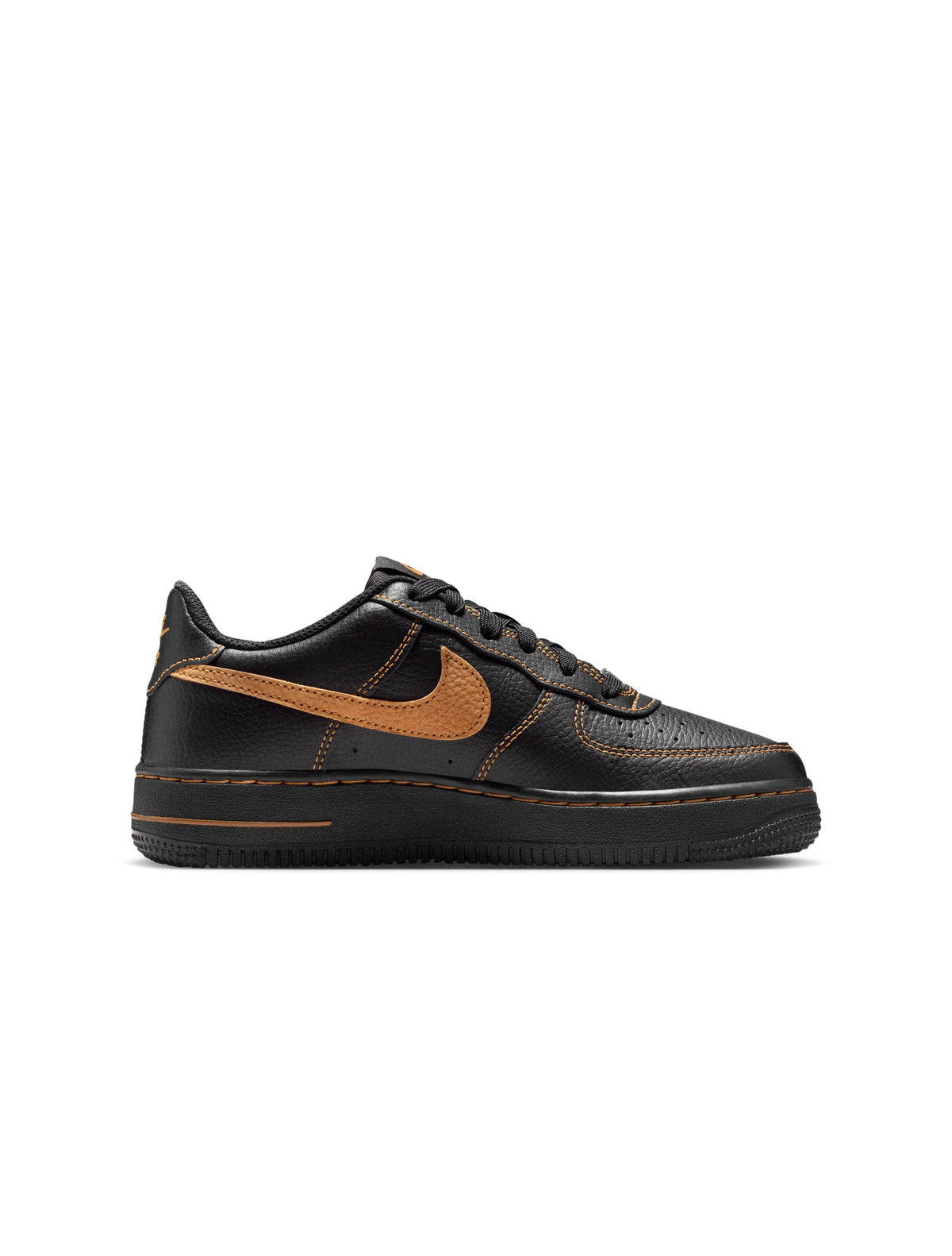 Nike Big Kids Air Force 1 Lv8 - Black/Desert Ochre