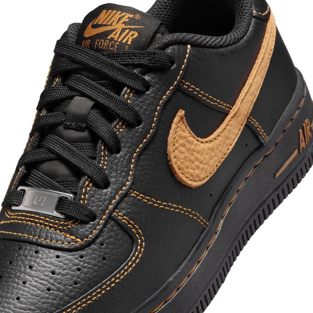Nike Big Kids Air Force 1 Lv8 - Black/Desert Ochre