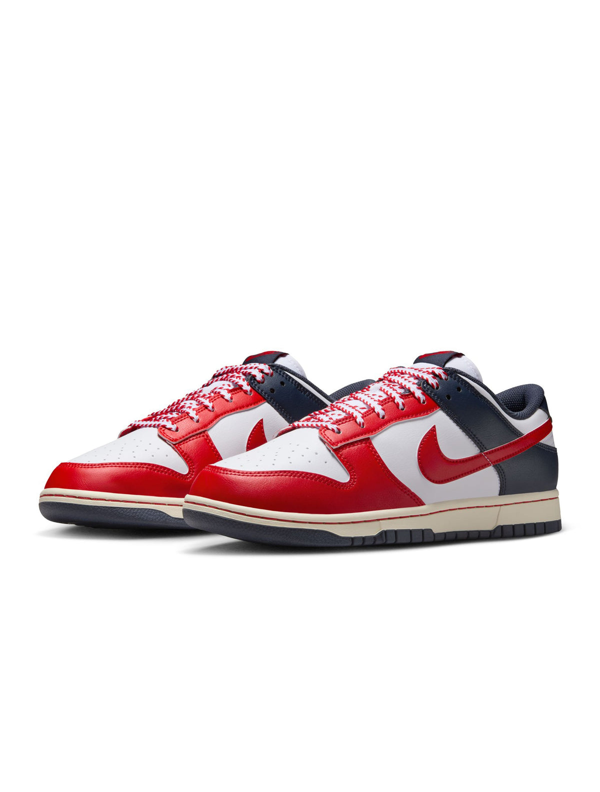Nike Mens Dunk Low Retro - White/University Red