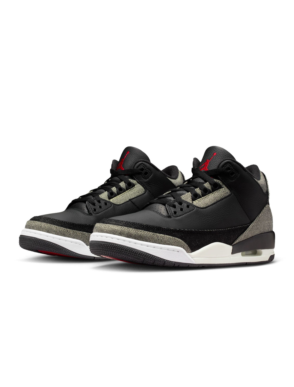 Air Jordan Mens 3 x Levi's® - Black and White