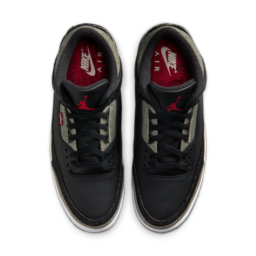 Air Jordan Mens 3 x Levi's® - Black and White