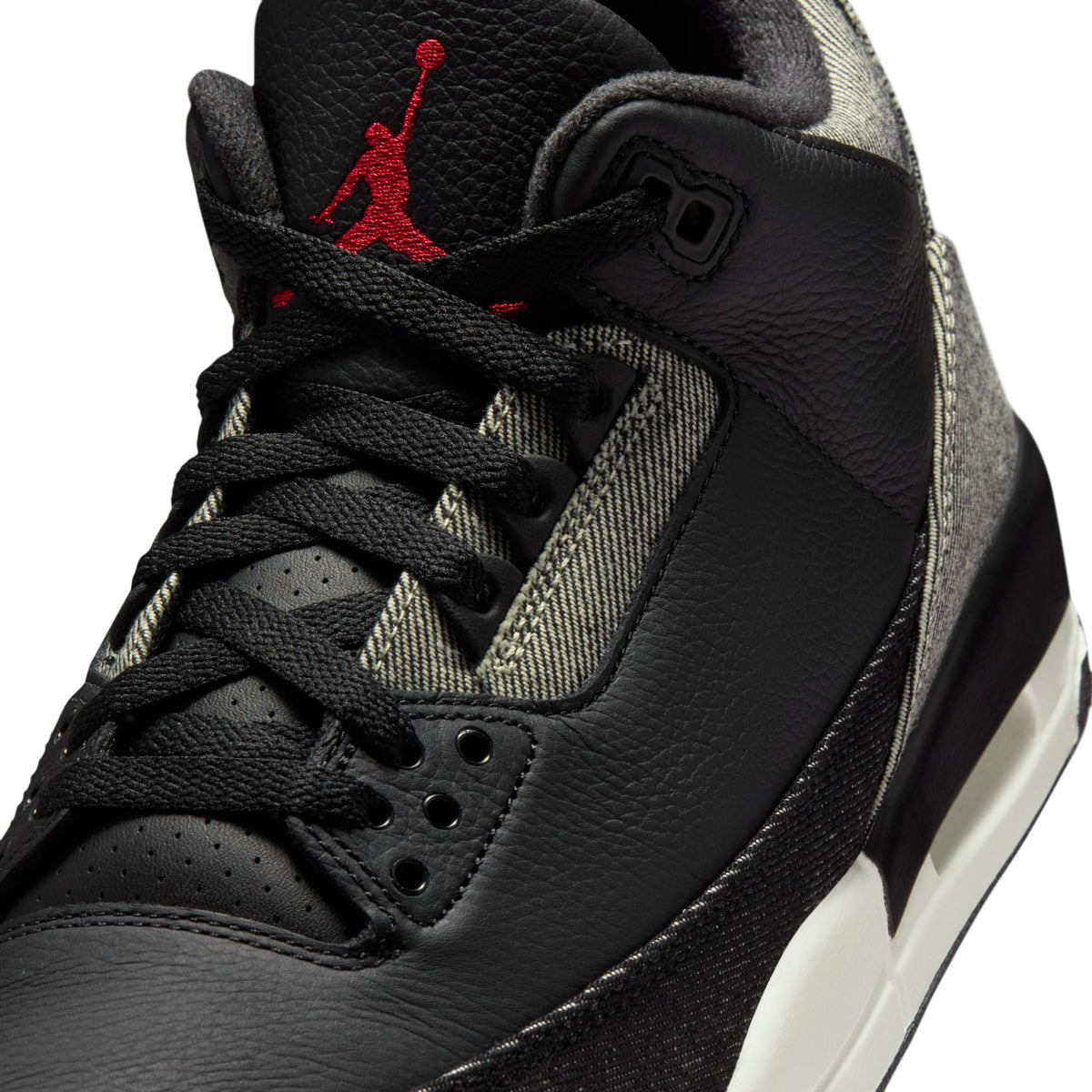 Air Jordan Mens 3 x Levi's® - Black and White