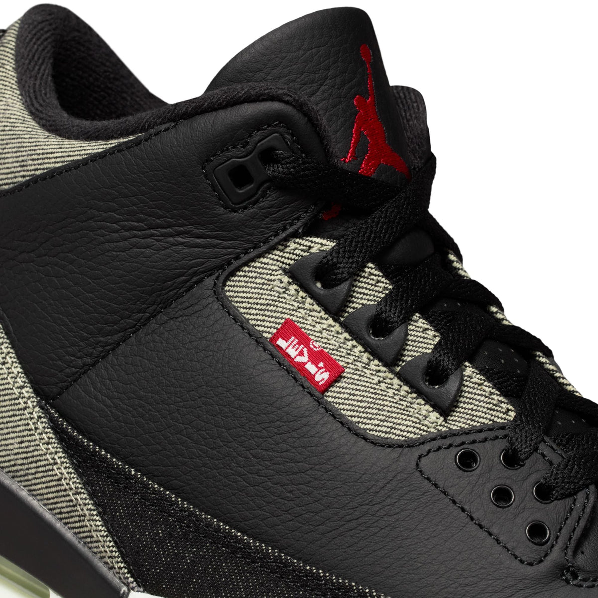 Air Jordan Mens 3 x Levi's® - Black and White