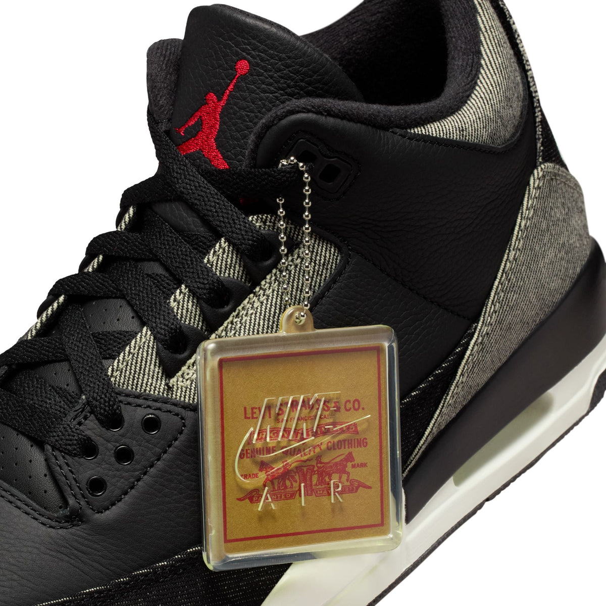 Air Jordan Mens 3 x Levi's® - Black and White
