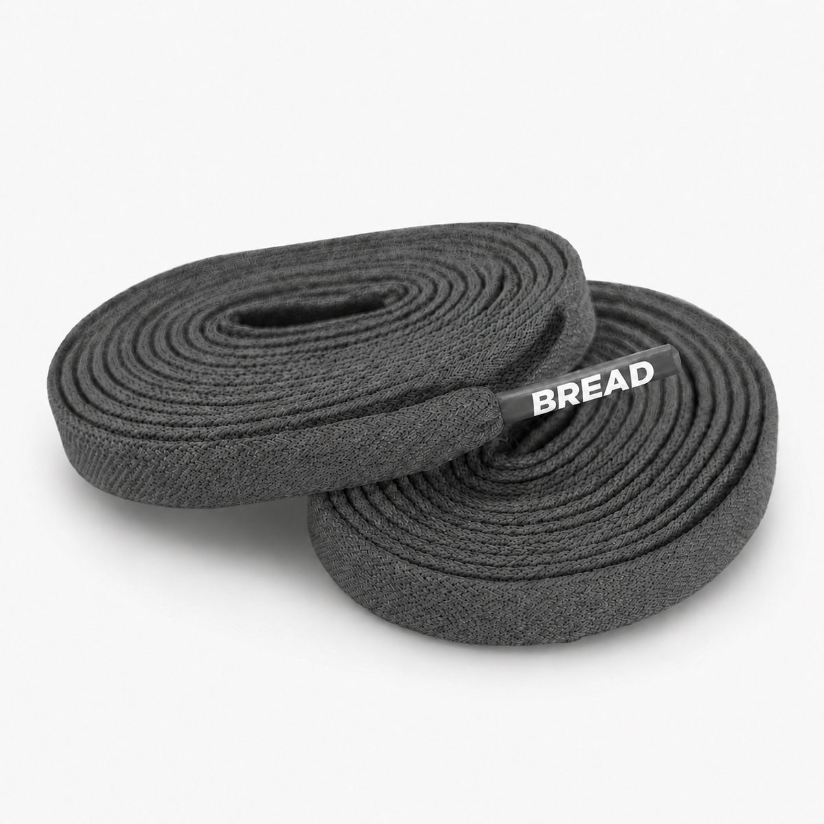 Charcoal Grey Elastic Bread Laces