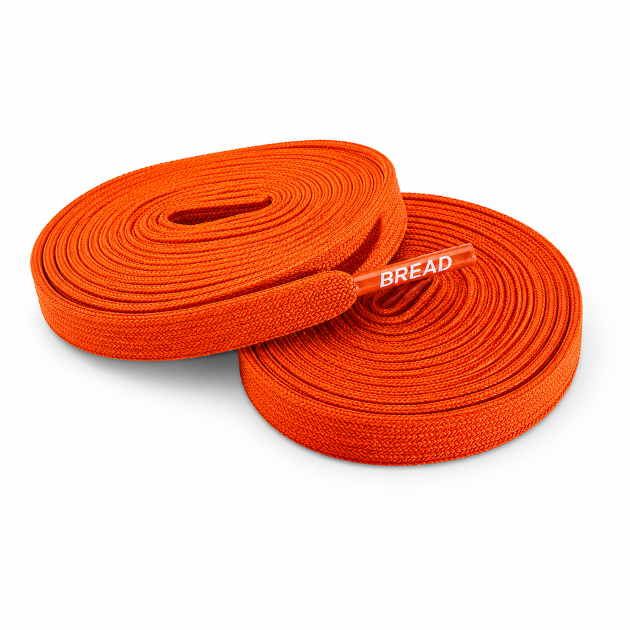 Coral Orange Elastic Bread Laces