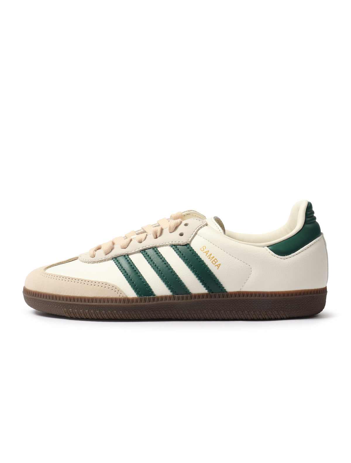Adidas Womens Samba OG - White/Green Sand