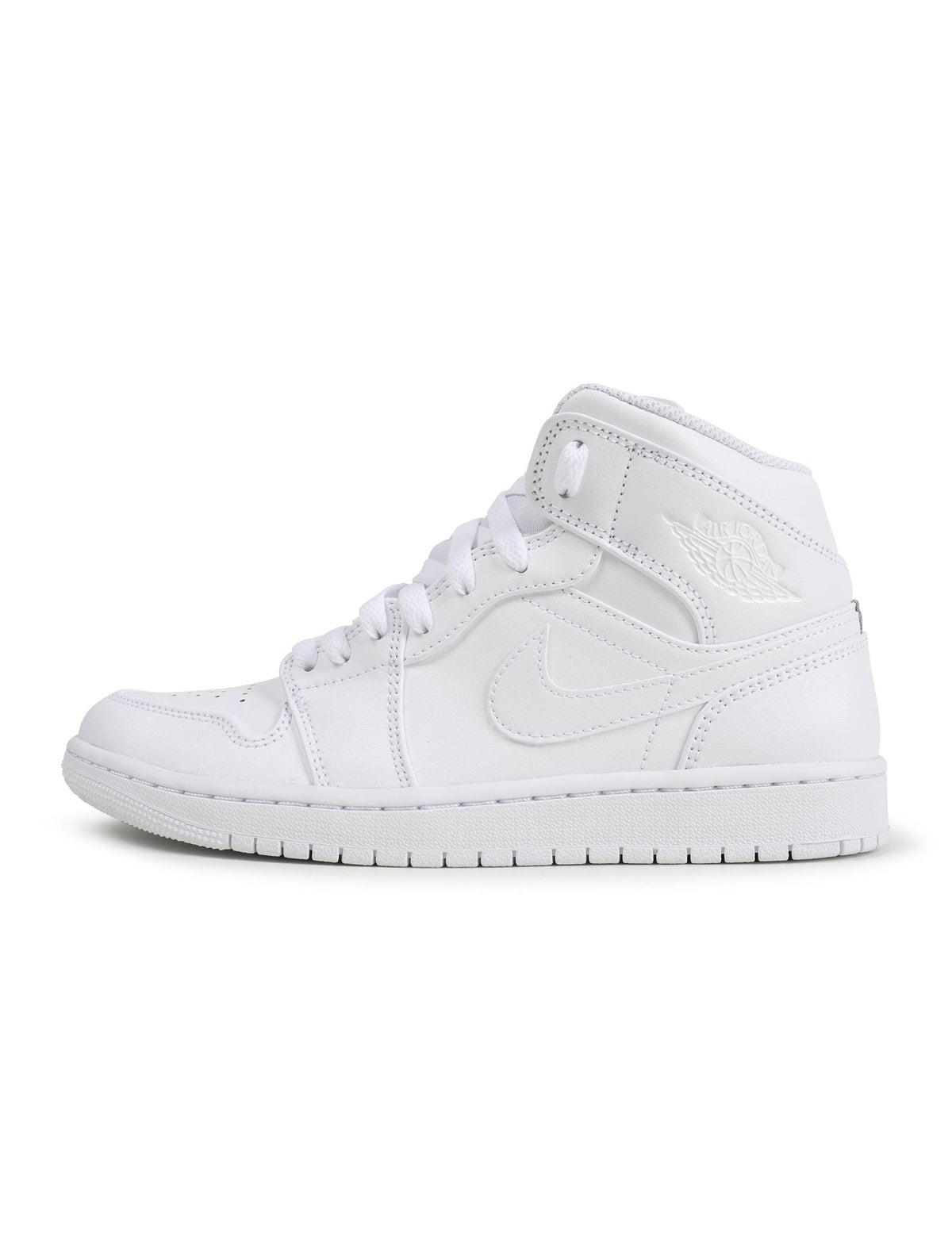 Air Jordan Mens 1 Mid - Triple White