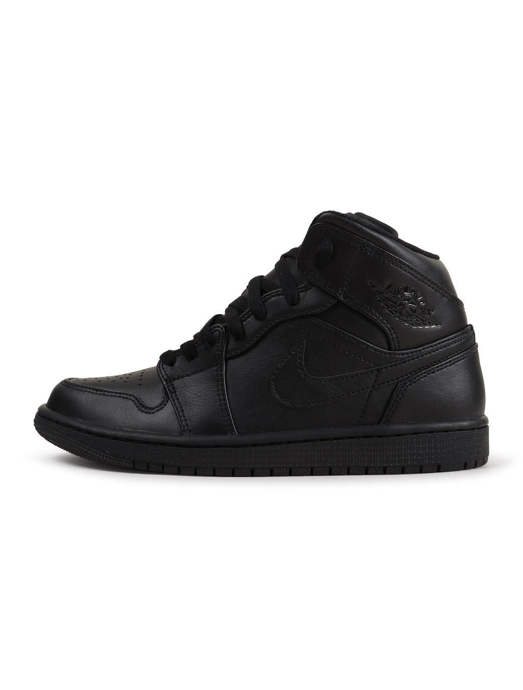 Air Jordan Mens 1 Mid - Triple Black