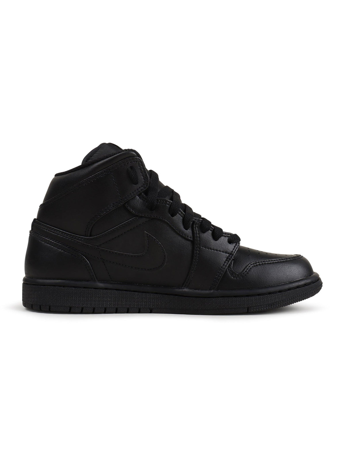 Air Jordan Mens 1 Mid - Triple Black