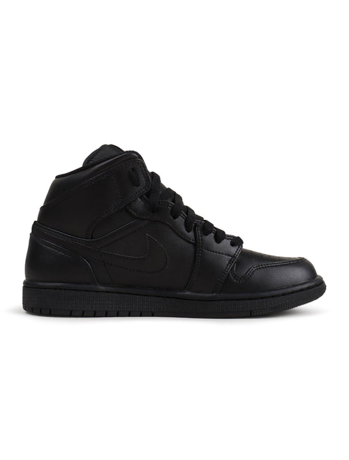 Air Jordan Mens 1 Mid - Triple Black