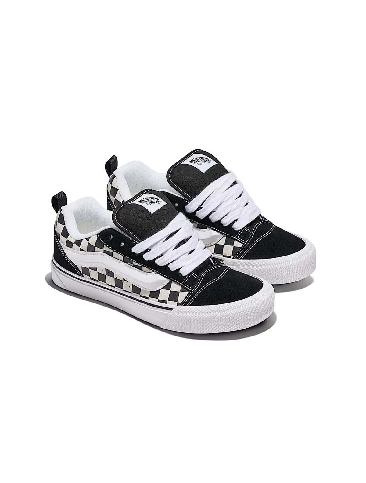 Vans Big Kids Knu Skool - Checkerboard Black