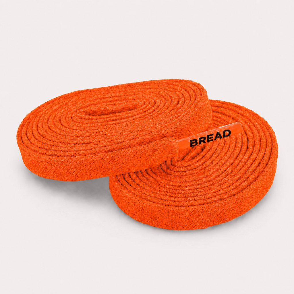 Neon Orange Elastic Bread Laces