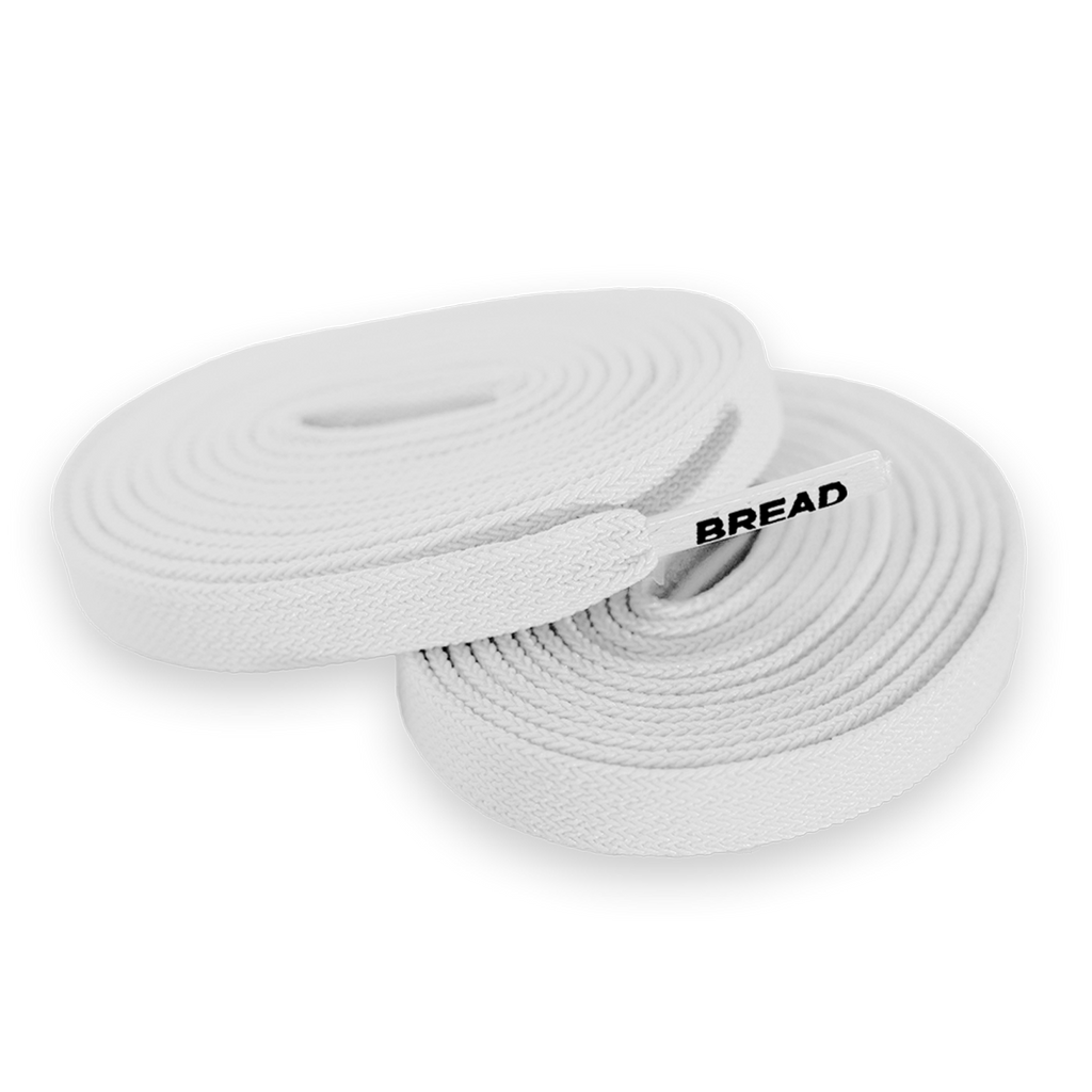 Cloud White Elastic Bread Laces
