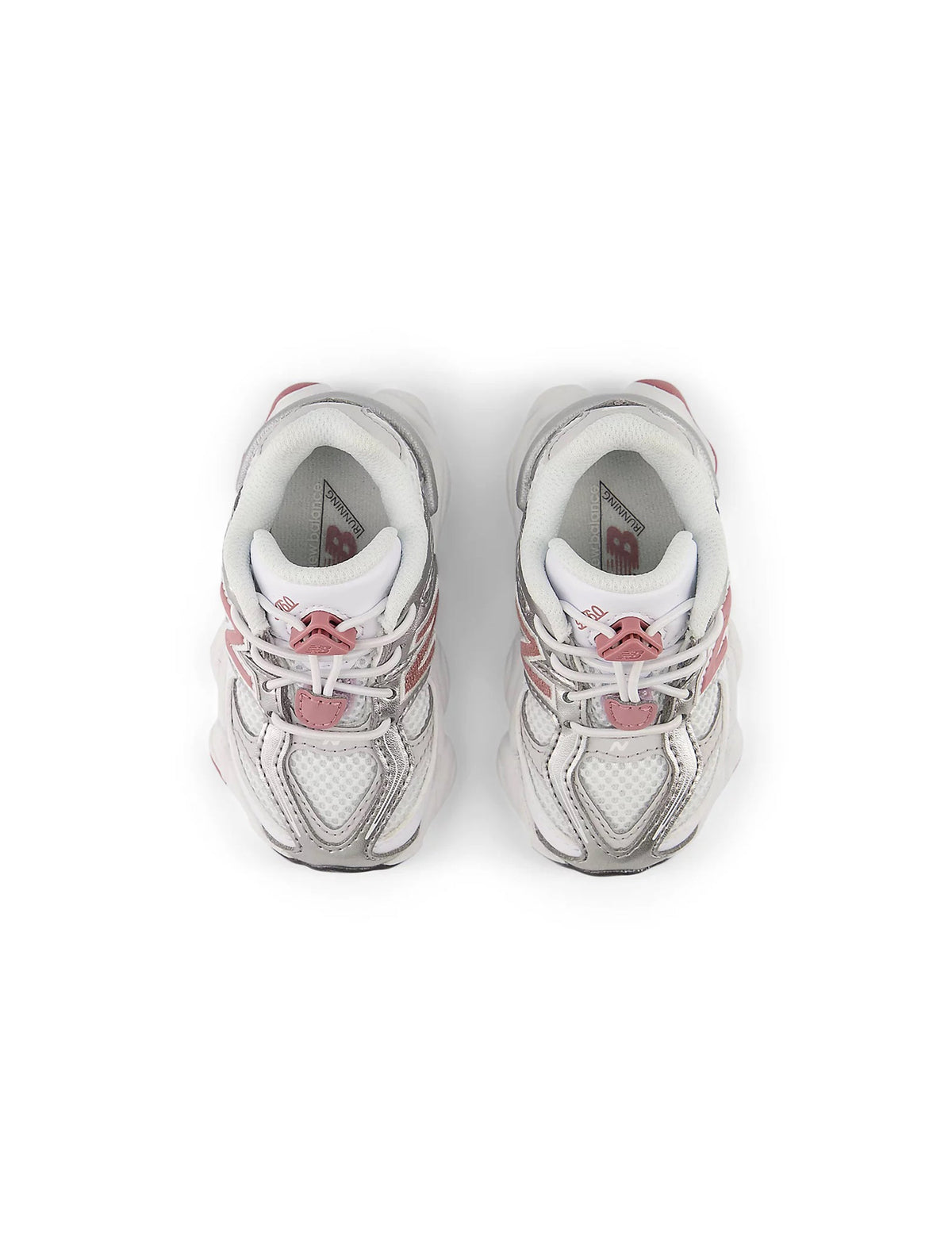 New Balance (TD) 9060 Bungee Shoes - White/Rosewood
