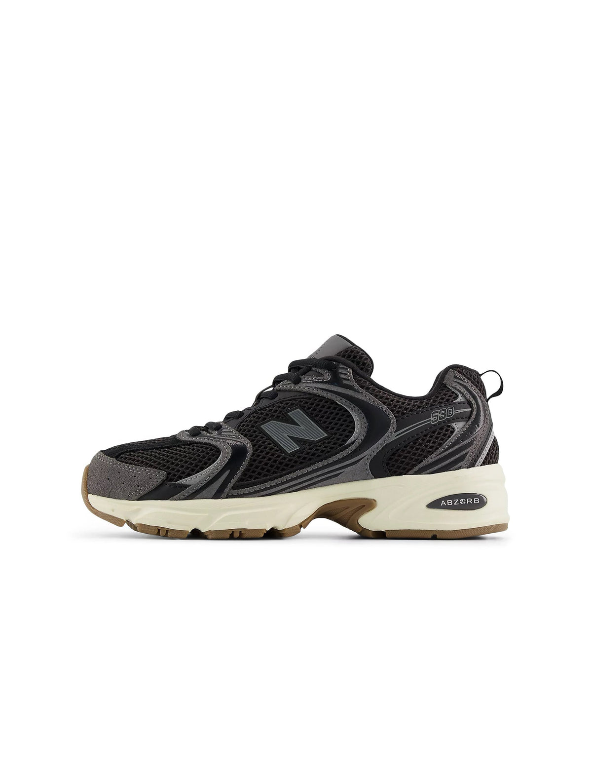 New Balance Big Kids 530 Running Shoes - Black/Gum